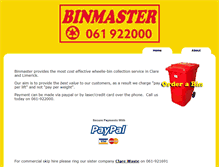 Tablet Screenshot of binmaster.ie